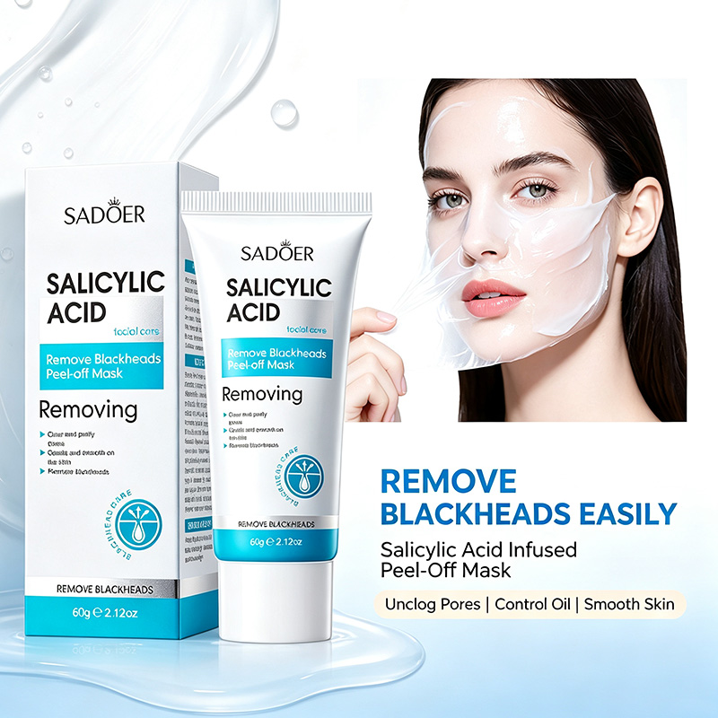 Salicylic Acid Blackhead Remover - มาส์กผลัดเซลล์ผิวหน้าที่มีส่วนผสมของกรดซาลิไซลิก ช่วยขจัดสิวเสี้ยน ทำความสะอาดผิวอย่างล้ำลึก กระชับรูขุมขน และบำรุงผิว