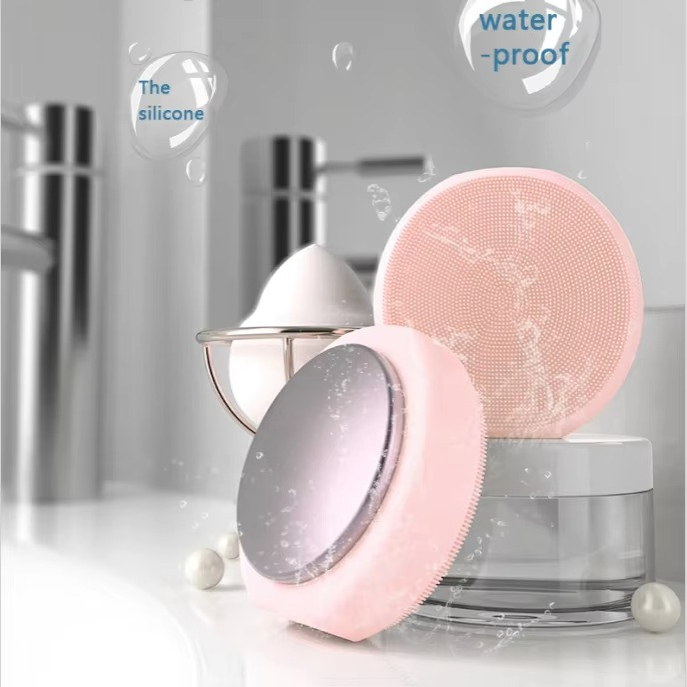 Silicone Face Scrubber Electric - แปรงทำความสะอาดผิวหน้าซิลิโคนระบบสั่นสะเทือนไฟฟ้า พร้อมฟังก์ชั่นความร้อน ขจัดสิ่งสกปรกในรูขุมขน และดูแลผิวหน้า