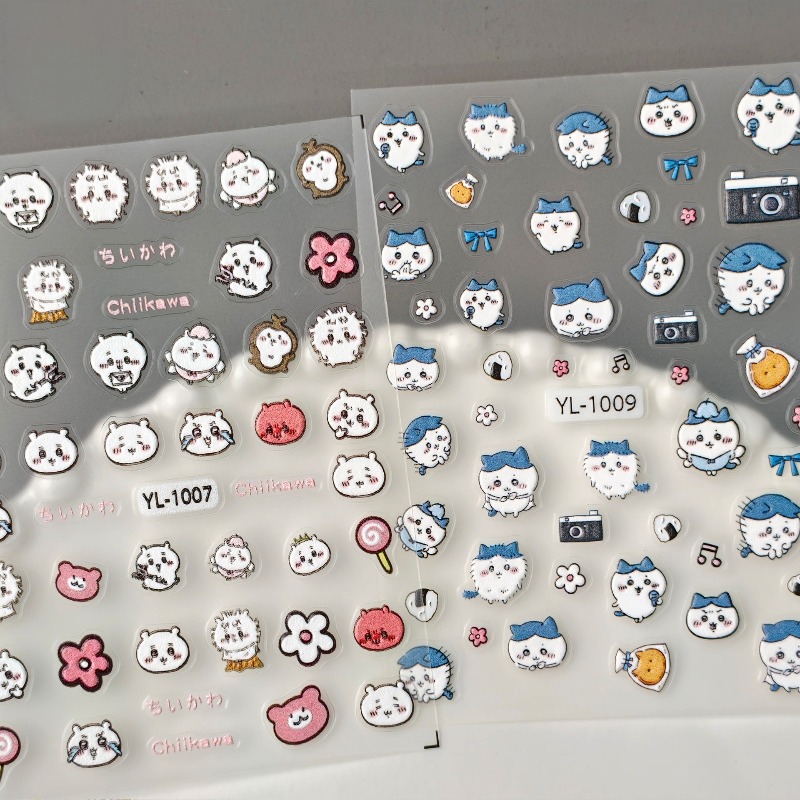 สติกเกอร์ติดเล็บลายการ์ตูนคาวา - Nail Art บทวิจารณ์และราคา