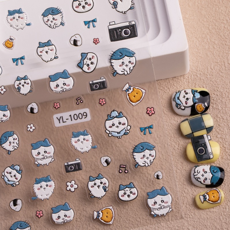 สติกเกอร์ติดเล็บลายการ์ตูนคาวา - Nail Art บทวิจารณ์และราคา