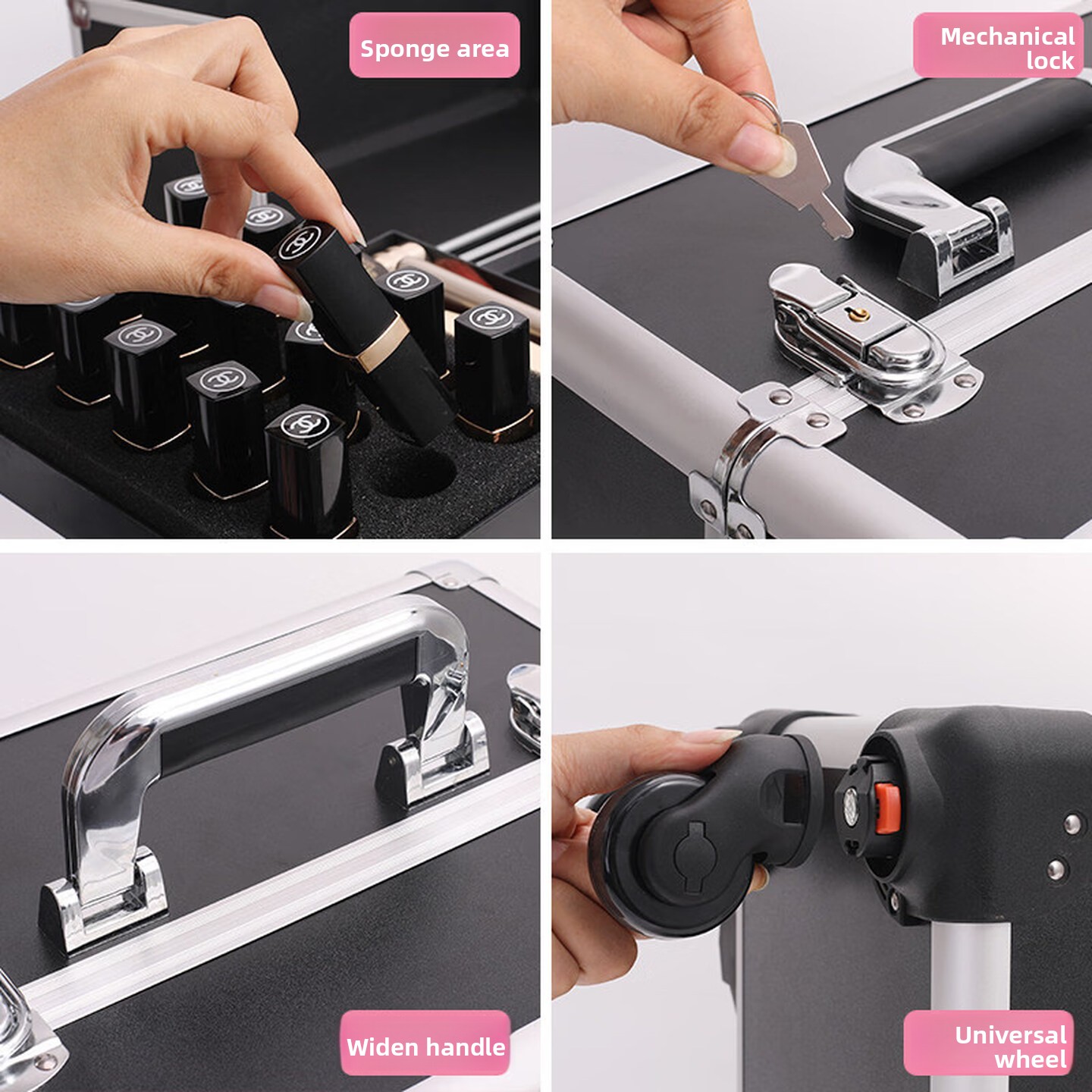 กระเป๋าเครื่องสำอางแบบมีล้อ สา - Makeup บทวิจารณ์และราคา