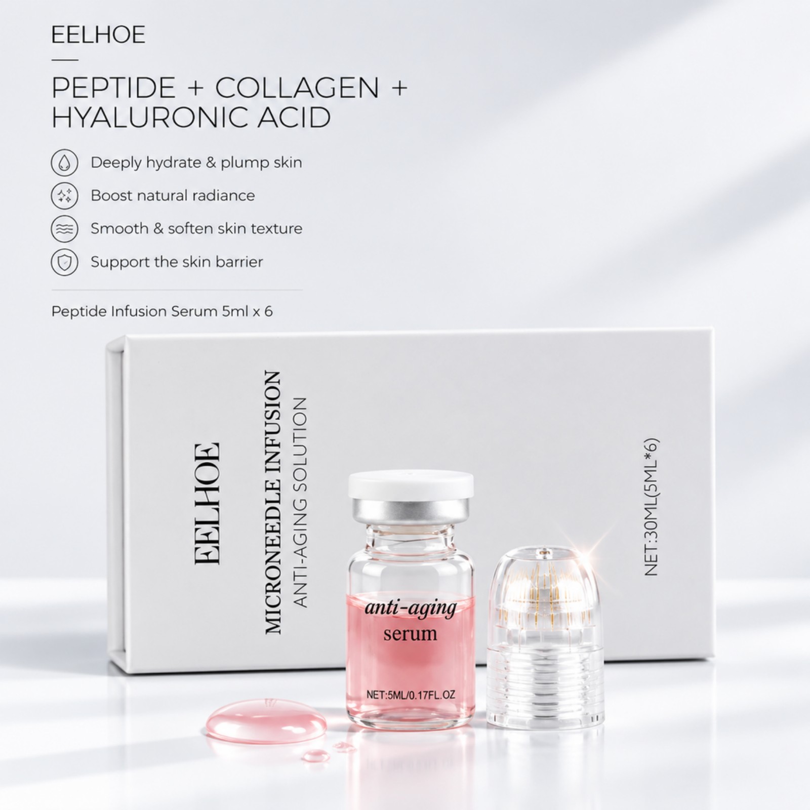 ชุดเซรั่มไมโครนีดเดิล 0.2 มม.  - Hyaluronic Acid Facial Serum บทวิจารณ์และราคา