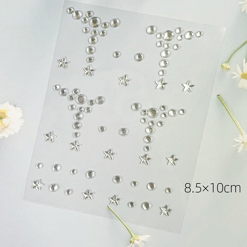 สติ๊กเกอร์เพชรติดหน้า ติดตา ติ - Nail Art บทวิจารณ์และราคา