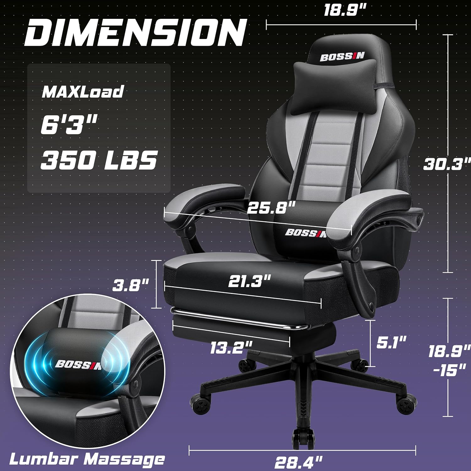 เก้าอี้เกมมิ่งพร้อมฟังก์ชันนวด - Massage บทวิจารณ์และราคา