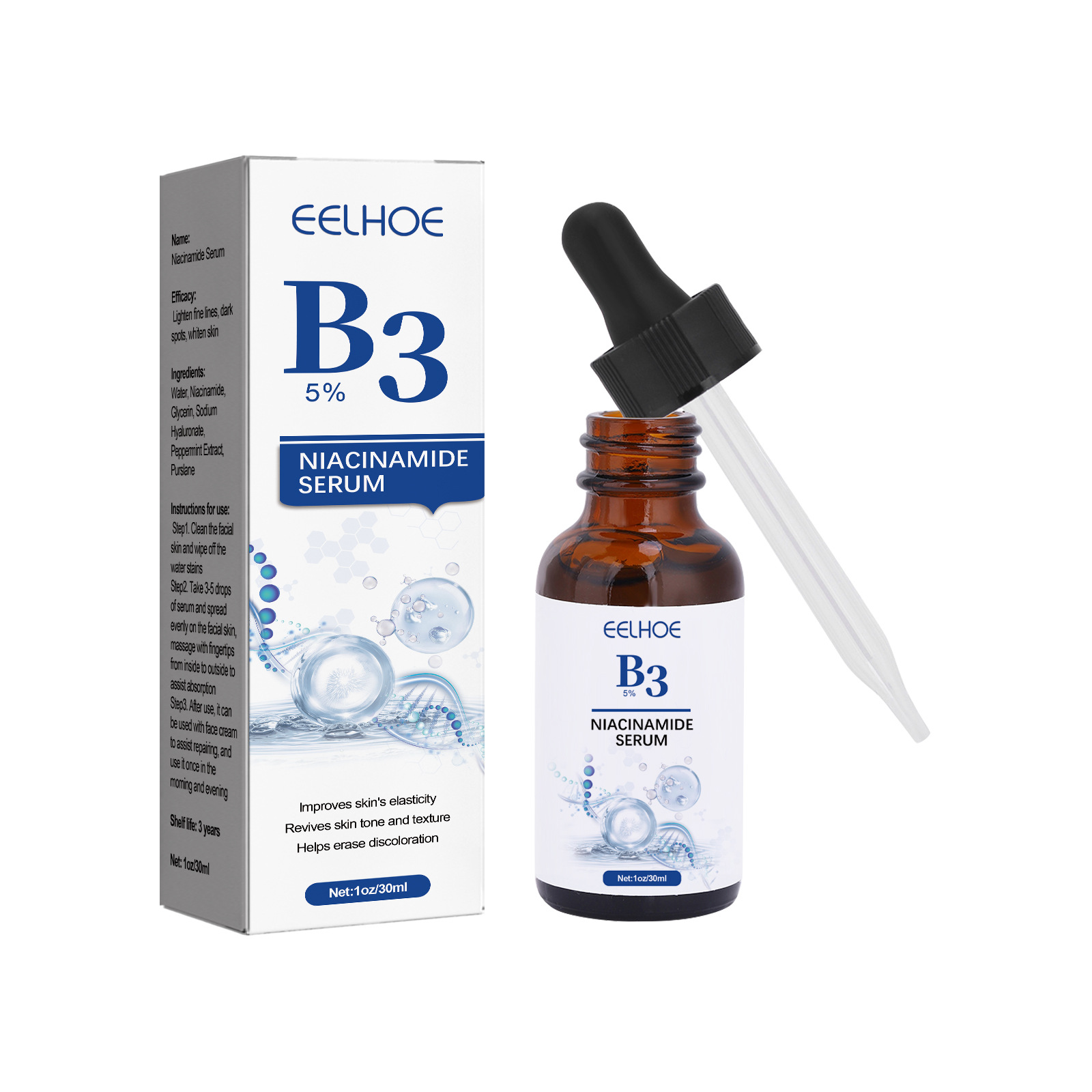 B3 Niacinamide Serum ริ้วรอย R - Niacinamide Pore Shrinking Essence บทวิจารณ์และราคา