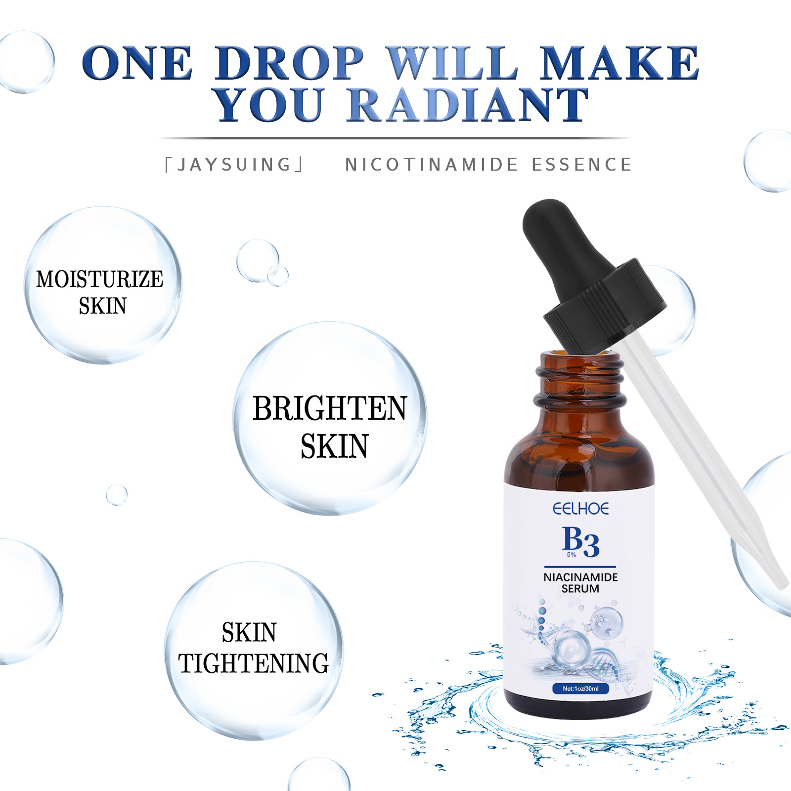 B3 Niacinamide Serum ริ้วรอย R - Niacinamide Pore Shrinking Essence บทวิจารณ์และราคา